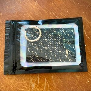 YSL Holiday Mirror Key Ring Bag Charm Giftable EUC